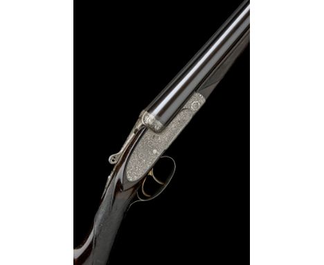 MASQUELIER A 12-BORE ROUNDED-BAR SIDELOCK EJECTOR, serial no. 900, 28 3/8in. (72cm) lined nitro barrels with raised tapered f