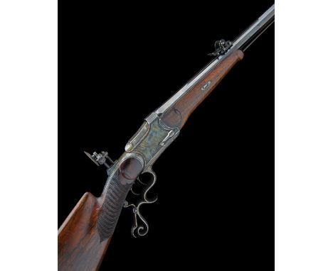 C.A. FISCHER, LUBECK A 9.5x47R (SCHEIBEN) BREECH-LOADING SINGLE-SHOT TARGET-RIFLE, MODEL 'SYSTEM BORNMULLER', no visible seri
