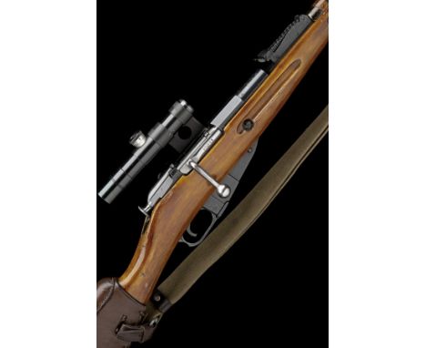 A GOOD 7.62x54R (RUSSIAN) REPEATING BOLT-MAGAZINE SNIPER-RIFLE, MODEL 'MOSIN NAGANT SNIPER', serial no. 130256, dated for 193