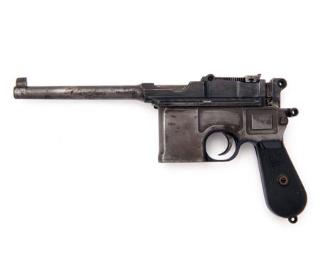 MAUSER, GERMANY A 7.63mm (MAUSER) SEMI-AUTOMATIC PISTOL, MODEL 'C96 'BROOMHANDLE', serial no. 95962, WITH STOCK-HOLSTER, for 