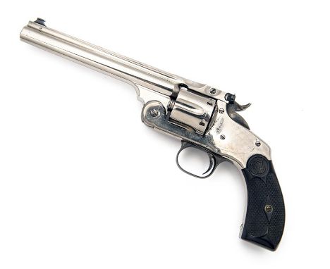 SMITH & WESSON A .44 (RUSSIAN) SINGLE-ACTION REVOLVER MODEL 'NEW MODEL No.3 TARGET', serial no. 19400, COMPLETE WITH SPARE .3