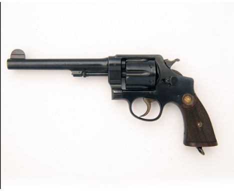 SMITH & WESSON, USA A GOOD .455 DOUBLE-ACTION SERVICE REVOLVER, MODEL 'MKII HAND EJECTOR', serial no. 40476, circa 1914, with