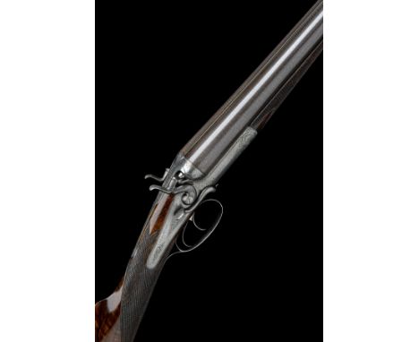 ARMY & NAVY C.S.L. A 12-BORE SIDELEVER HAMMERGUN, serial no. 2688, 30in. nitro reproved fine damascus barrels, the rib engrav