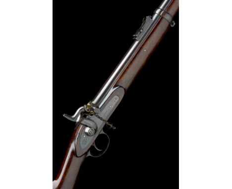 THOMAS TURNER BIRMINGHAM A .577 PERCUSSION SINGLE-SHOT RIFLE, MODEL 'PRIVATE PURCHASE PATTERN '56', no visible serial number,