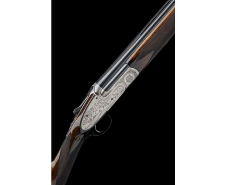 ABBIATICO & SALVINELLI FOR JOHN POWELL A CASBARD AND GOLDANI-ENGRAVED 20-BORE SINGLE-TRIGGER OVER AND UNDER SIDELOCK EJECTOR,