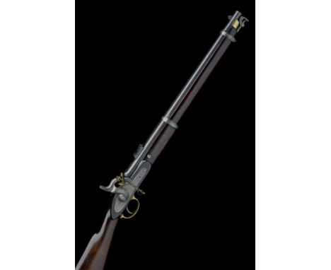 A .577 PERCUSSION CARBINE, UNSIGNED, MODEL 'COMMERCIAL PATTERN 1861 CAVALRY CARBINE', serial no. 242, circa 1862, with a reta