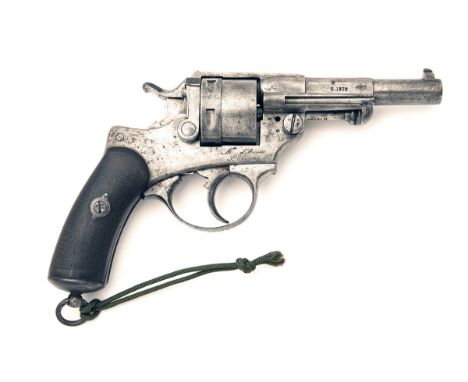 ST ETIENNE ARSENAL, FRANCE AN 11mm (FRENCH ORDNANCE) SERVICE REVOLVER, MODEL 'M1873', serial no. H10156, dated for 1879, with