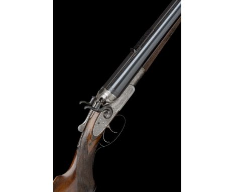 G.E. LEWIS A .500 / 450 (2 1/2IN.) BLACK POWDER TOPLEVER DOUBLE HAMMER RIFLE, serial no. 7013, 29 3/4in. Adams & Tait black p