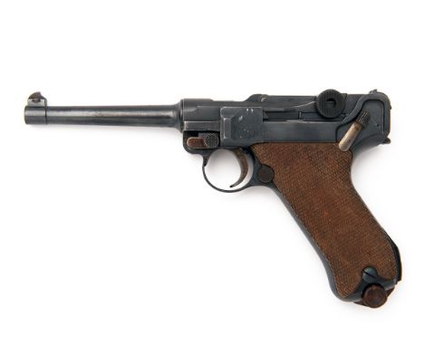 DWM, GERMANY A 7.65mm (PARA) SEMI-AUTOMATIC PISTOL, MODEL 'P08 LUGER COMMERCIAL 'SWISS REWORK'', serial no. 7183, the pistol 