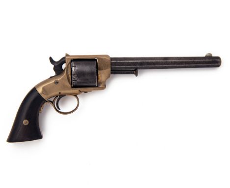 PRESCOTT, USA A RARE .38 RIMFIRE SINGLE-ACTION REVOLVER, MODEL 'NAVY', serial no. 94, circa 1861, with octagonal 6 3/4in. bar