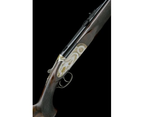 DEMAS AN 8X57JRS OVER AND UNDER SIDEPLATED BOXLOCK EJECTOR DOUBLE RIFLE, serial no. 5101, 23 5/8in. nitro monobloc barrels wi