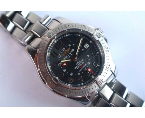 A Gentleman's Breitling Colt GMT Automatic Wristwatch. Manufacturer: Breitling Model Name: Colt GMT Year: 2005 Case No: A3235