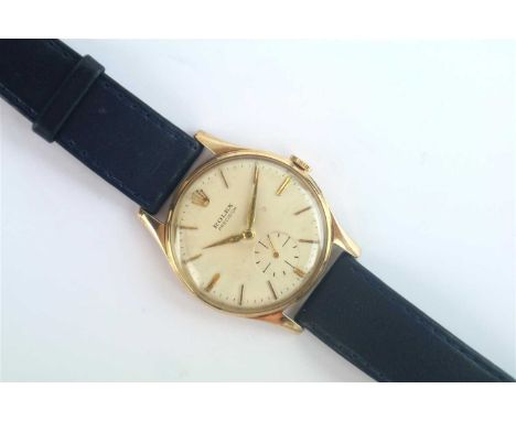 A Gentleman's 9ct Gold Rolex Precision Wristwatch Manufacturer: Rolex Model Name: Precision Year: Circa 1950's Case No: 12868