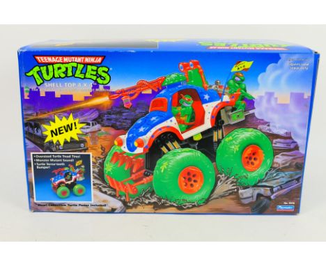 Playmates - Teenage Mutant Ninja Turtles - A boxed Shell Top 4 x 4 # 5576. The 1989 dated box is taped shut and appears in Ve