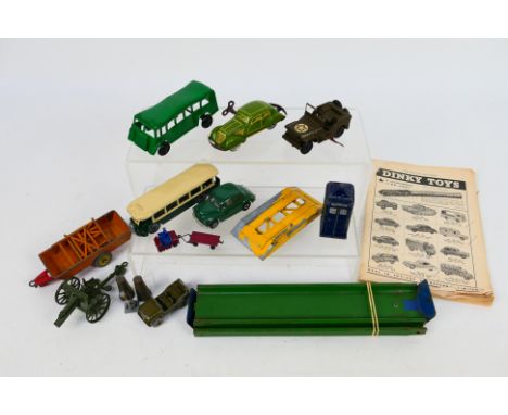 Dinky - Tri-ang Minic - Palitoy - Benbros - A collection of vintage models including Dinky Renault TN4H Paris Bus # 29d, Hale