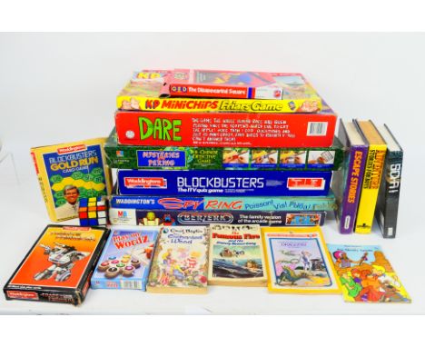 Waddingtons - MB Games - Transformers - A collection of vintage games and children's books including Spy Ring, Dare, Berzerk,