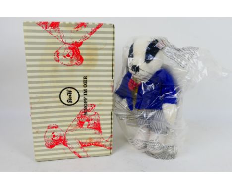 Steiff - Rupert The Bear - Bill Badger Classic. A boxed, still in the bag Steiff, Rupert the Bear, Bill Badger Classic, white