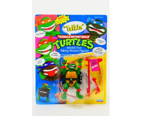 Playmates - An unopened carded 1991 Teenage Mutant Ninja Turtles Talking Raphael figure # 5183. The card is un punched and in