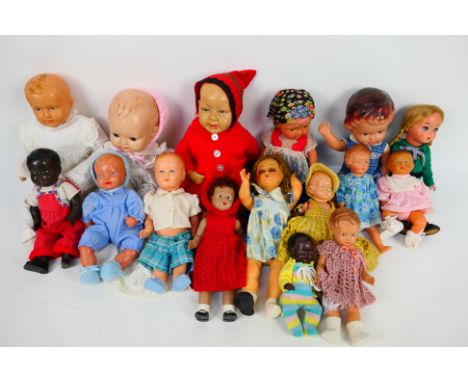 Minereva - Melitta (Vienna) Others  - A collection of unboxed vintage celluloid dolls from various manufacturers. Lot include