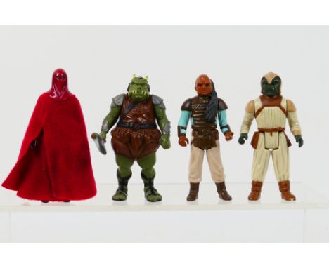 Kenner - Star Wars - 4 x unboxed figures all 1983 dated, a Gamorrean Guard with axe, Klaatu Emperor's Royal Guard and Weequay