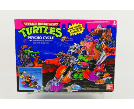 Bandai - Teenage Mutant Hero Turtles -  A boxed Psycho Cycle # 5691. The box is taped closed and appears in Very Good conditi