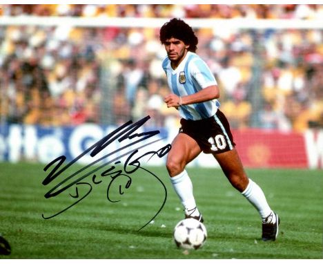 MARADONA DIEGO: (1960-2020) Argentine football player, captain of the Argentinean FIFA World Cup winning team of 1986. Signed