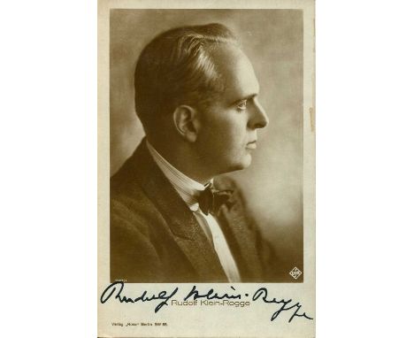 KLEIN-ROGGE RUDOLF: (1885-1955) German actor, remembered for his role as C. A. Rotwang in Fritz Lang's Metropolis (1927) as w