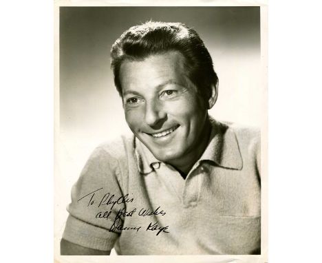 KAYE DANNY: (1911-1987) American actor, comedian, singer and dancer. Vintage signed and inscribed 8 x 10 photograph of Kaye i