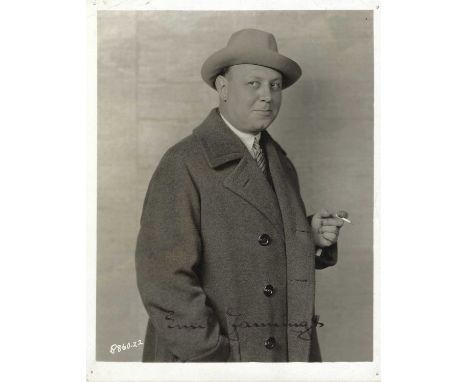 JANNINGS EMIL: (1884-1950) Swiss-born German actor, the first Academy Award winner for Best Actor in 1927/28 for his roles as