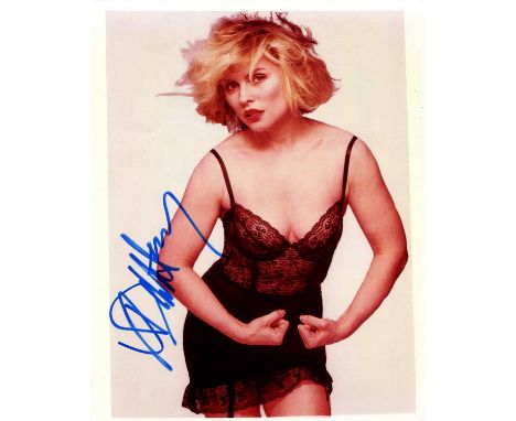 HARRY DEBBIE: (1945- ) American singer and songwriter, lead vocalist of the rock band Blondie. Signed colour 8 x 10 photograp