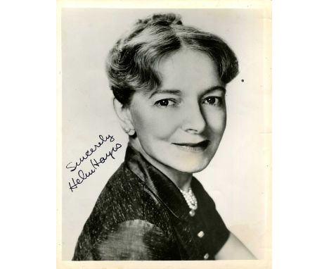 HAYES HELEN: (1900-1993) American actress, Academy Award winner for Best Actress in 1931/32 for her role as Madelon Claudet i