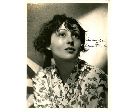 RAINER LUISE: (1910-2014) Austrian actress, Academy Award winner for Best Actress in 1936 for her role as Anna Held in The Gr