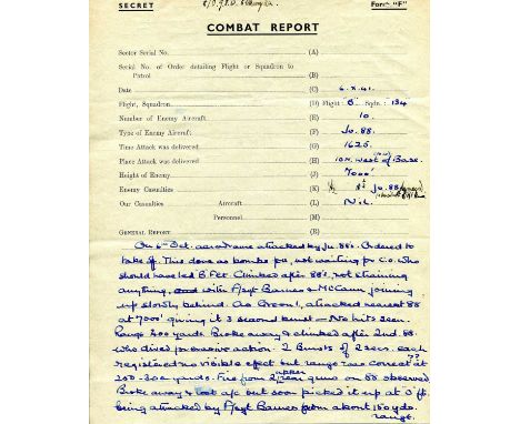 [BATTLE OF BRITAIN]: ELKINGTON JOHN F. D. 'TIM' (1920-2019) British Wing Commander, a fighter pilot of the RAF during World W