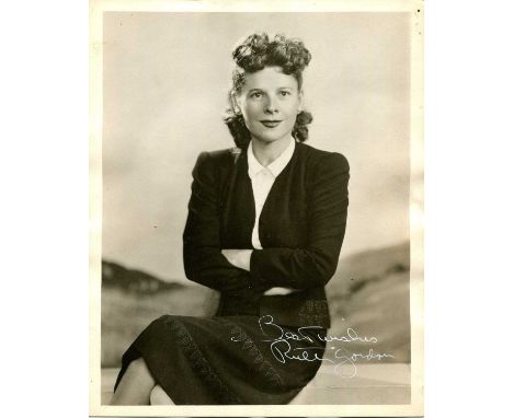 GORDON RUTH: (1896-1985) American actress, Academy Award winner for Best Supporting Actress in 1968 for her role as Minnie Ca