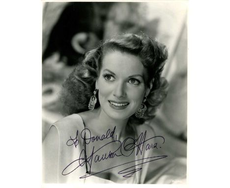O'HARA MAUREEN: (1920-2015) Irish-born American actress. Signed and inscribed 7.5 x 10 photograph of O'Hara in an appealing h