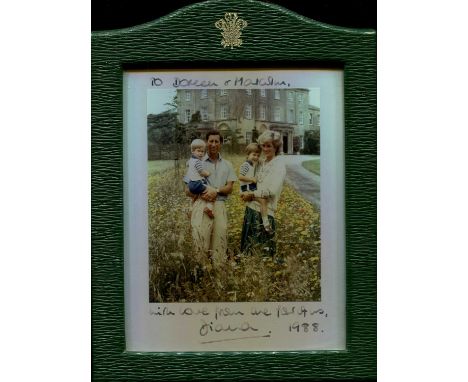 DIANA: (1961-1997) Princess of Wales, the first wife of King Charles III (when Prince of Wales). A good signed and inscribed 