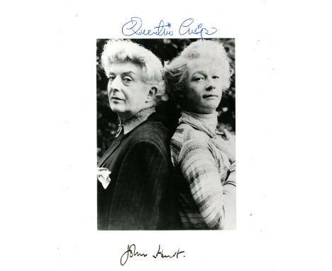 NAKED CIVIL SERVANT THE: Signed 8 x 10 photograph by both the English raconteur Quentin Crisp (1908-1999) and English actor J