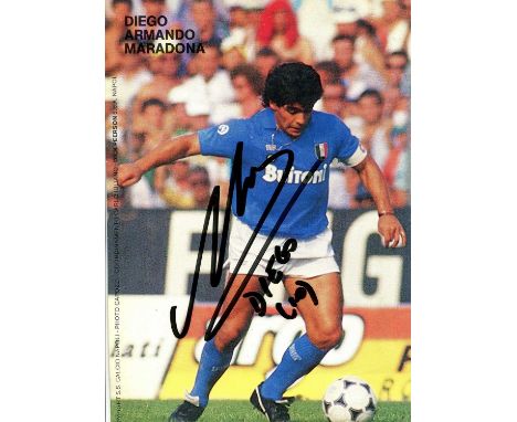 MARADONA DIEGO: (1960-2020) Argentinean Footballer, 1986 World Cup winner, widely considered the best player of all time. A g