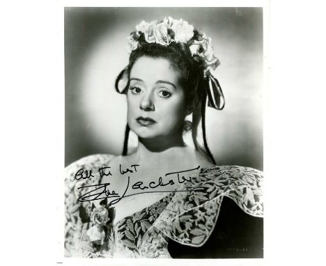 LANCHESTER ELSA: (1902-1986) British-American actress, remembered for her role as the title character in the science fiction 