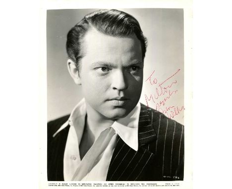 WELLES ORSON: (1915-1985) American film director and actor, the recipient of an Academy Honorary Award. A good vintage signed