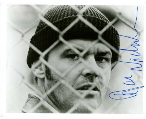 NICHOLSON JACK: (1937- ) American Actor. Three times Best Actor Academy Award winner. Signed 10 x 8 photograph by Nicholson, 