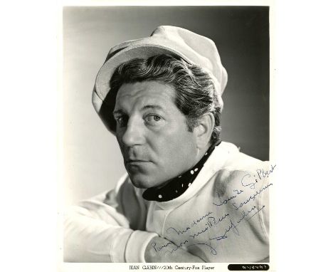 GABIN JEAN: (1904-1976) French actor. An excellent vintage signed and inscribed 8 x 10 photograph, the original 20th Century 