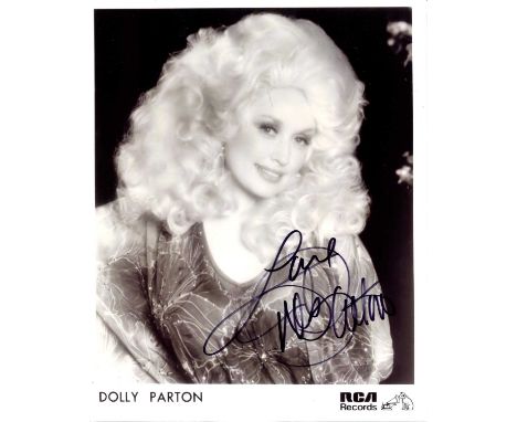 PARTON DOLLY: (1946- ) American country music singer. Signed 8 x 10 photograph, the soft-focus RCA Records promotional public