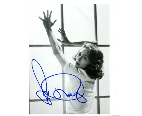 DUNAWAY FAYE: (1941- ) American actress, Academy Award winner. Signed 8 x 9 photograph of the actress standing in a half-leng