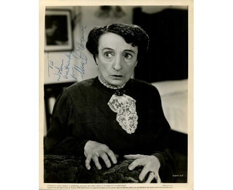 O'CONNOR UNA: (1880-1959) Irish-born American character actress whose second film appearance was in Alfred Hitchcock's Britis