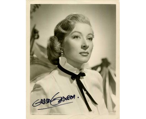 GARSON GREER: (1904-1996) English actress, Academy Award winner for Best Actress in 1942 for her role as Kay Miniver in Mrs. 