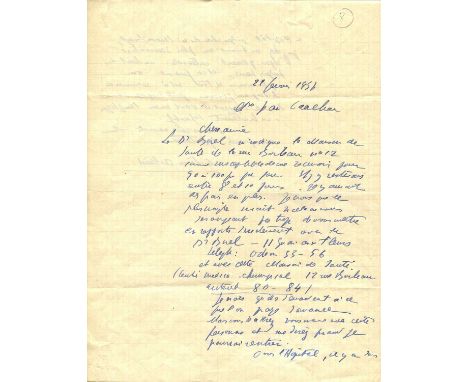 ARTAUD ANTONIN: (1896-1948) French theatre director, actor and dramatist, considered a major figure of the European avant-gar