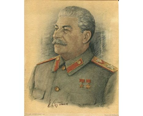 STALIN JOSEPH: (1878-1953) Soviet politician and revolutionary who led the Soviet Union from 1924-53 as General Secretary of 