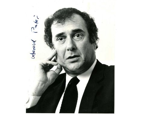 PINTER HAROLD: (1930-2008) British playwright, Nobel Prize winner for Literature, 2005. A good signed 8 x 10 photograph of Pi