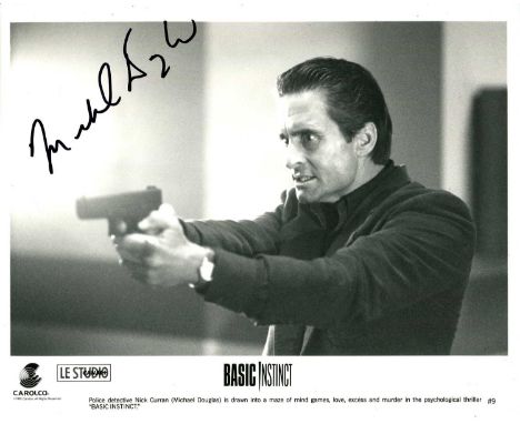 DOUGLAS MICHAEL: (1944- ) American actor, Academy Award winner. Signed 10 x 8 photograph of Douglas in a half-length pose in 